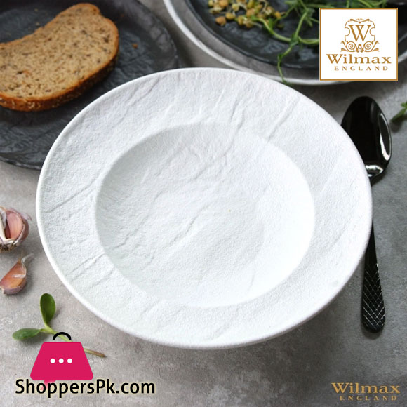 Wilmax Slate Stone Deep Plate 10 Inch 25.5 CM - 12 FL OZ - 350 ML