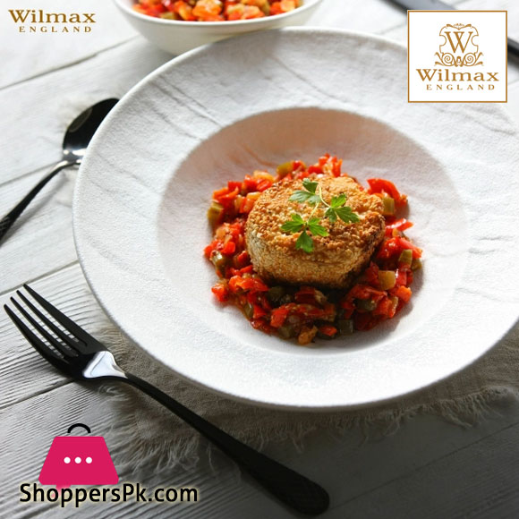 Wilmax Slate Stone Deep Plate 10 Inch 25.5 CM - 12 FL OZ - 350 ML
