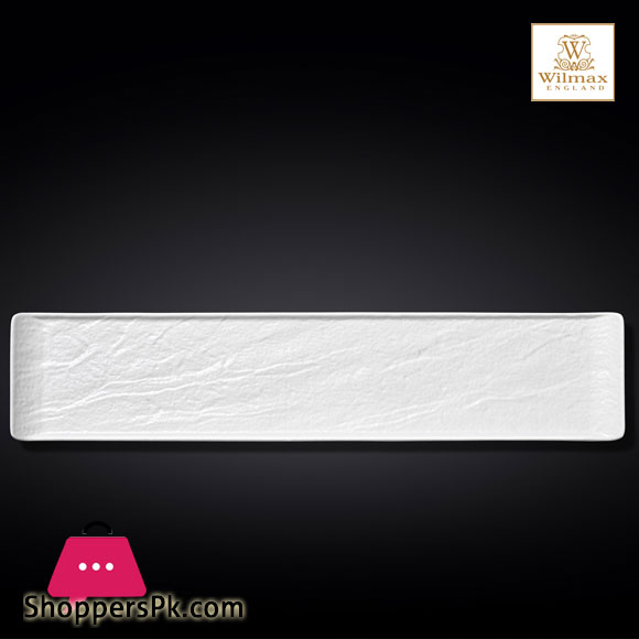 Wilmax Slate Stone Rectangular Dish 18.25 X 3.75 Inch 46.5 X9.5 CM