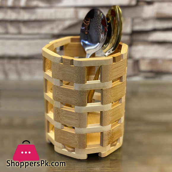 Wooden Spoon Chopsticks Bar B.q Sticks Storage Rack Organizer