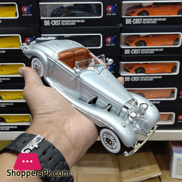 1:24 Mercedes-Benz 500K Classic Car Diecast Vintage Retro Classic Alloy Car Model