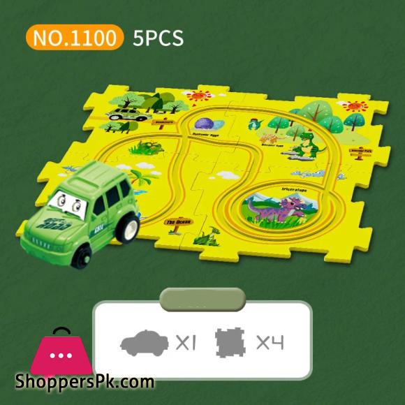13 Pcs DIY Assembling Electric Race Track Car
