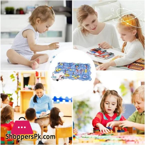 25PCS DIY Assembling Electric Race Track Car