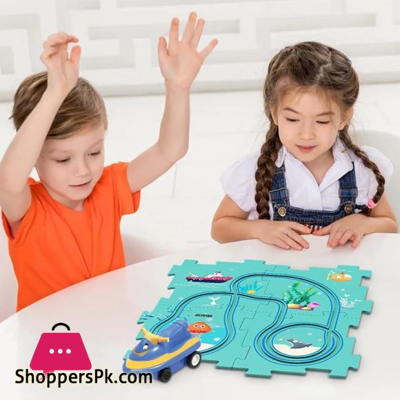 25PCS DIY Assembling Electric Race Track Car