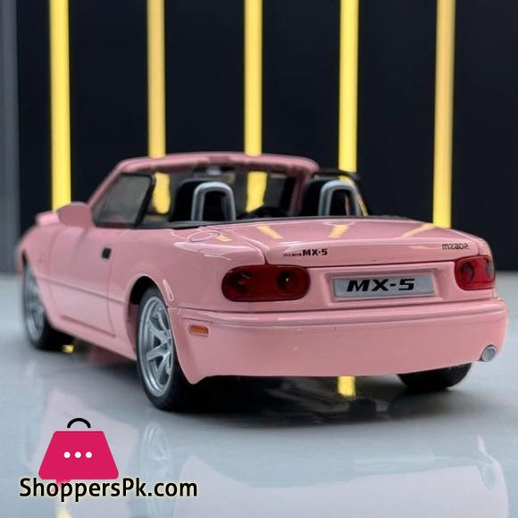 1:32 MX-5 Alloy Convertible Sports Car Model Diecast Metal Toy Racing Vehicle Car Model Sound and Light