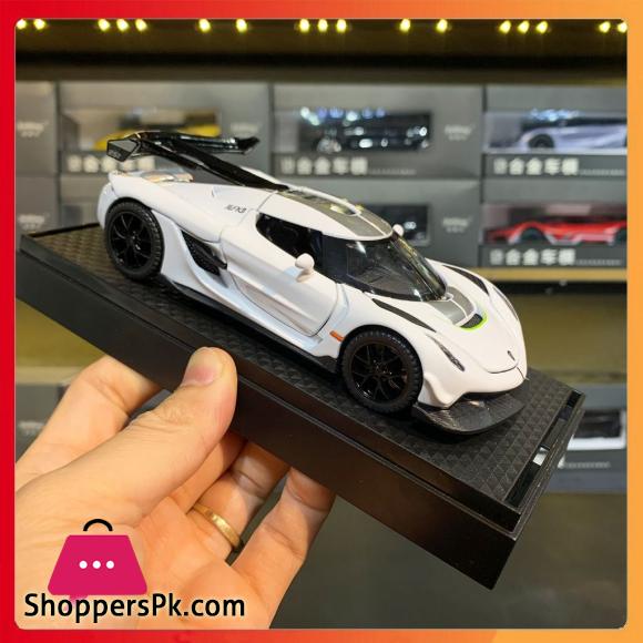 1:32 Scale Die Cast Toy Koenigsegg Jesko Supercar Alloy Car Model Sound and Light Pull Back