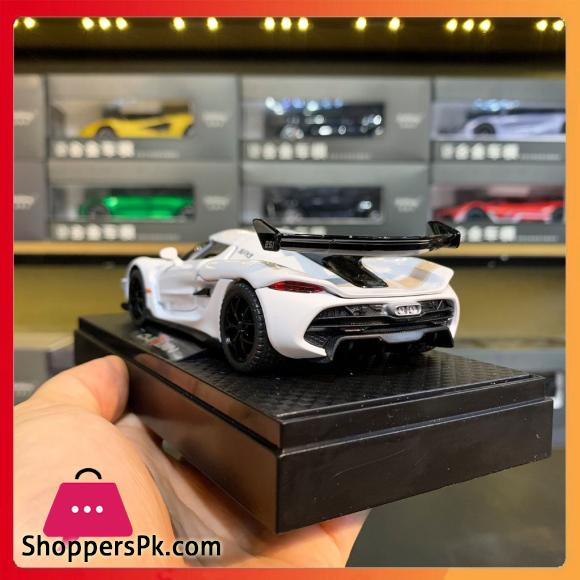 1:32 Scale Die Cast Toy Koenigsegg Jesko Supercar Alloy Car Model Sound and Light Pull Back