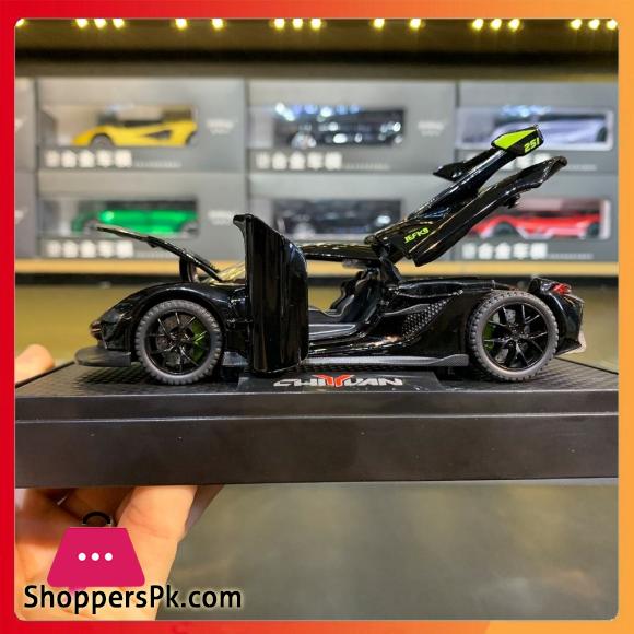 1:32 Scale Die Cast Toy Koenigsegg Jesko Supercar Alloy Car Model Sound and Light Pull Back