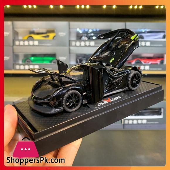 1:32 Scale Die Cast Toy Koenigsegg Jesko Supercar Alloy Car Model Sound and Light Pull Back