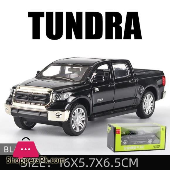 1:32 Toyota Tundra Pickup Alloy Model Car Desert Suv Off-road Vehicle Diecast Metal Scale Toy Car Sound Light