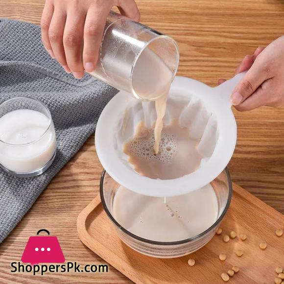 1PC Mesh Strainers Reusable Nylon Soy Milk Tea Juice Filtration Mesh Filter Ultra-fine Mesh Colander Home Kitchen Supplies