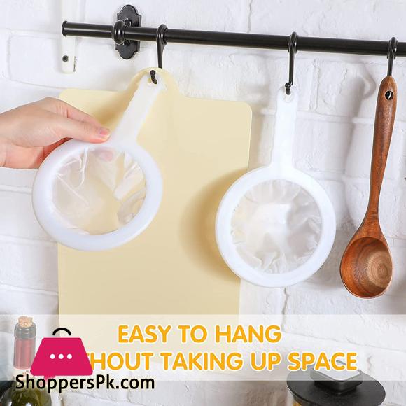 1PC Mesh Strainers Reusable Nylon Soy Milk Tea Juice Filtration Mesh Filter Ultra-fine Mesh Colander Home Kitchen Supplies