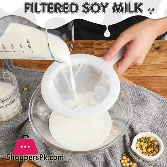 1PC Mesh Strainers Reusable Nylon Soy Milk Tea Juice Filtration Mesh Filter Ultra-fine Mesh Colander Home Kitchen Supplies
