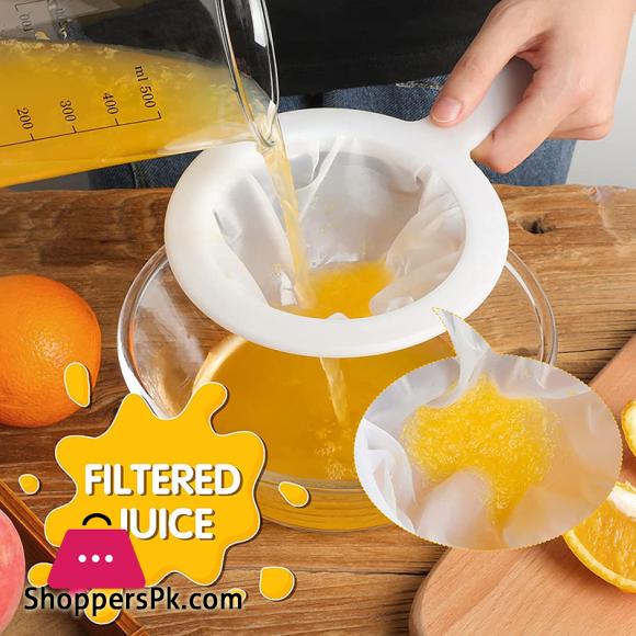 1PC Mesh Strainers Reusable Nylon Soy Milk Tea Juice Filtration Mesh Filter Ultra-fine Mesh Colander Home Kitchen Supplies