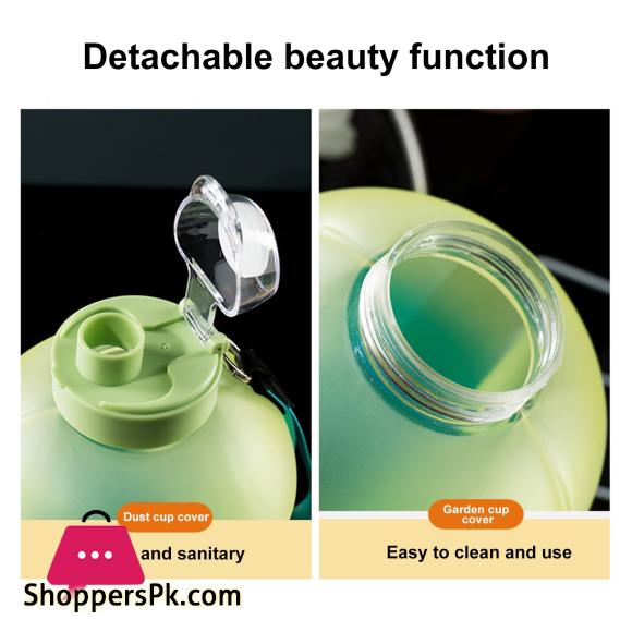 2.2L Sport Water Bottle Large Capacity 1 Gallon Water Bottle With Time Scale BPA Free Plastic Bottle Outdoor Fitness Water Cup