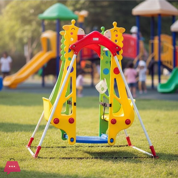 Giraffe Two Kids Stand Swing for 2 Baby
