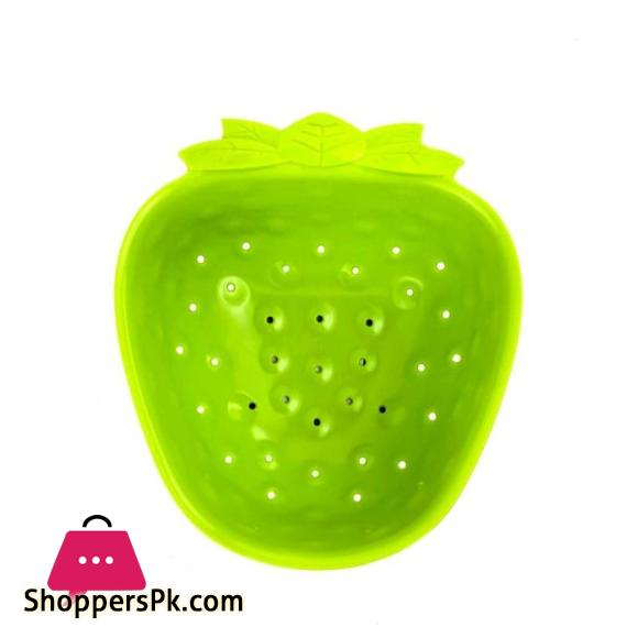 Multicolor Mini Strawberry Shape Plastic Fruit And Vegetable Washing Basket, For Kitchen