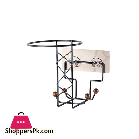 Wall Mounted Motorcycle Helmet Holder Display Stand Hanger Support Rack 4pcs Hooks For Coats Hats Caps Punch Free Multipurpose Jing