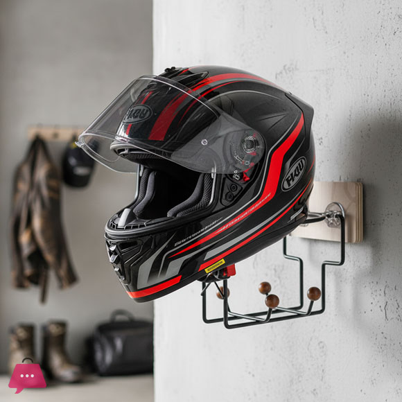 Wall Mounted Motorcycle Helmet Holder Display Stand Hanger Support Rack 4pcs Hooks For Coats Hats Caps Punch Free Multipurpose Jing