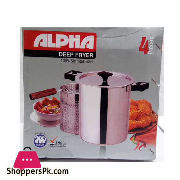 ALPHA Stainless Steel Deep Fryer Double Bottam