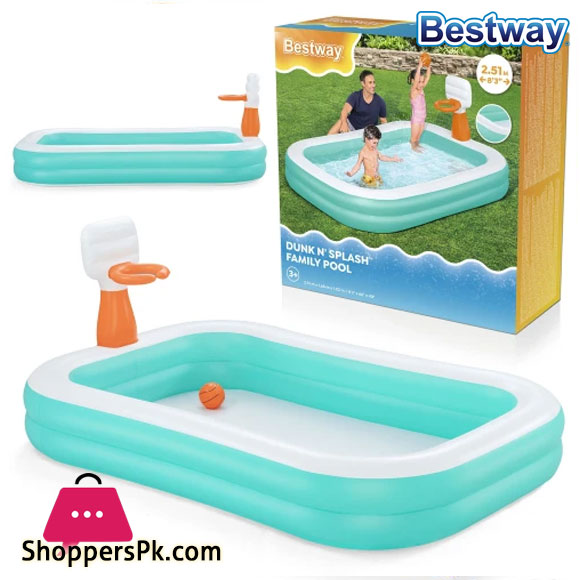 Bestway DunkN Splash Inflatable Pool 251 x 168 x 102 cm - 54445