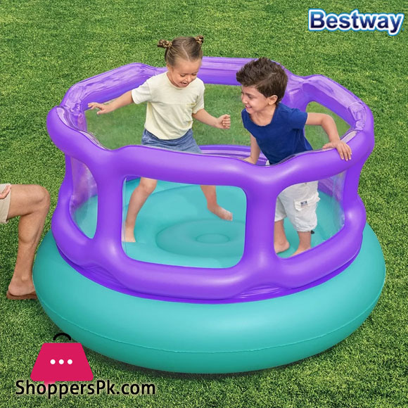 Bestway Inflatable Childrens Bouncer Full Color Lilac With Blue - 52646