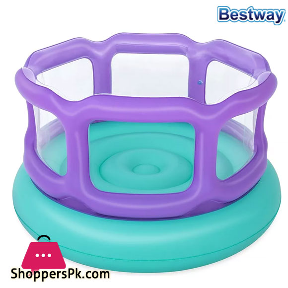 Bestway Inflatable Childrens Bouncer Full Color Lilac With Blue - 52646