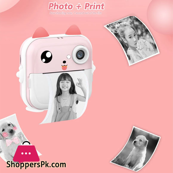 Children Instant Print Digital Camera 1080p Video Photo Thermal Print Camera Kids Birthday Gift
