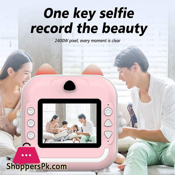 Children Instant Print Digital Camera 1080p Video Photo Thermal Print Camera Kids Birthday Gift