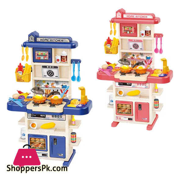 kids Pretend Play Kitchen Toy 43 Pieces