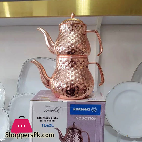 KORKMAZ Double Kettle with Pot