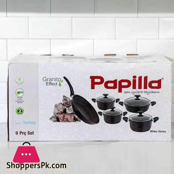 Papilla Cookware Set of 9 Turkey Made