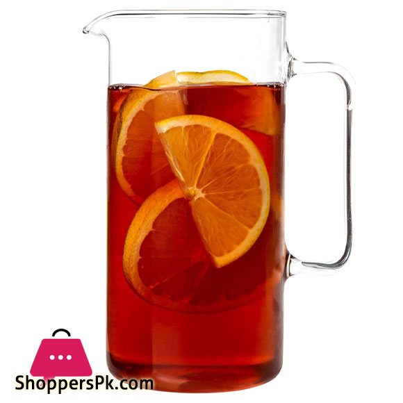 Simax Glass Pitcher 02.Ltr Borosilicate Glass Water Pitchers, Hot and Cold Safe Sangria Pitchers, for Beverage, Iced Tea, Lemonade & Juice