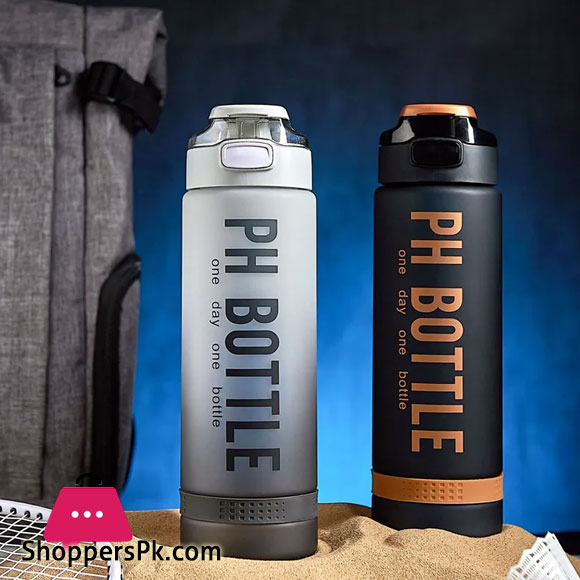 1000ml Large Capacity Sports Fitness Graduated Straw Cup Portable Outdoor Travel Water Bottle