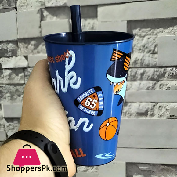 400ml Gift Cup with Straw on the Side for Children