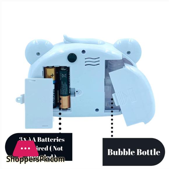 Bubble Camera For Kids Bubble Machine Blower Cow Bear Panda Teddy Shape Bubble Blower Camera With Lights and Music
