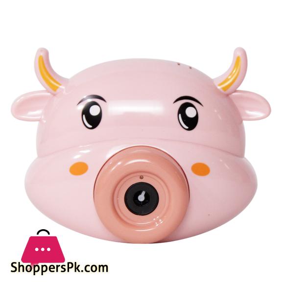 Bubble Camera For Kids Bubble Machine Blower Cow Bear Panda Teddy Shape Bubble Blower Camera With Lights and Music