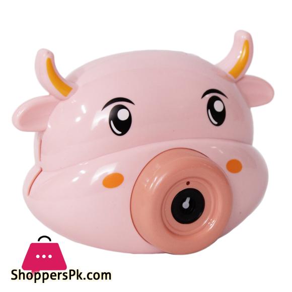 Bubble Camera For Kids Bubble Machine Blower Cow Bear Panda Teddy Shape Bubble Blower Camera With Lights and Music