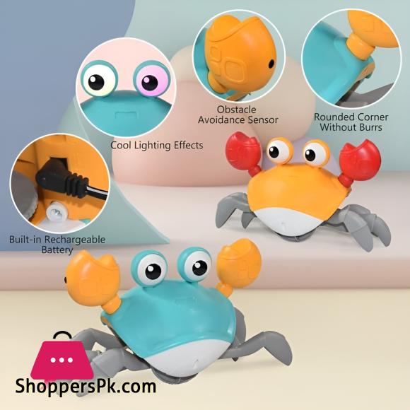 Dancing Crab Toy for Babies Crawling Interactive Escape Crabs