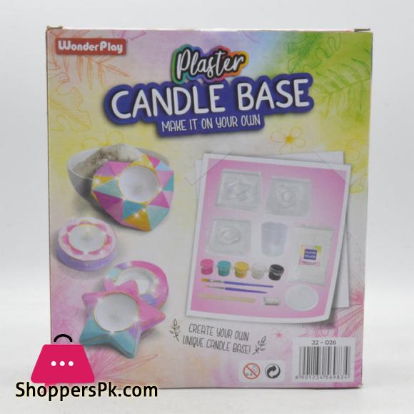 Kids Plaster Candle Base Kit Craft Your Own Unique Candle Holders