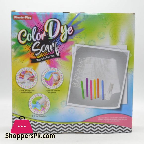 Little Girl DIY Color Dye Scarf Educational Crafts Set for Kids