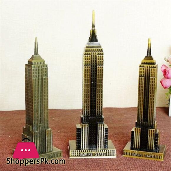 Metal Empire State Miniature Famous Building Model For Home & Office Decoration 22CM
