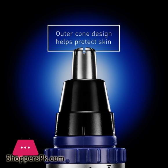 Panasonic ER-GN30-K Nose Ear n Facial Hair Trimmer Wet Dry with Vortex Cleaning System