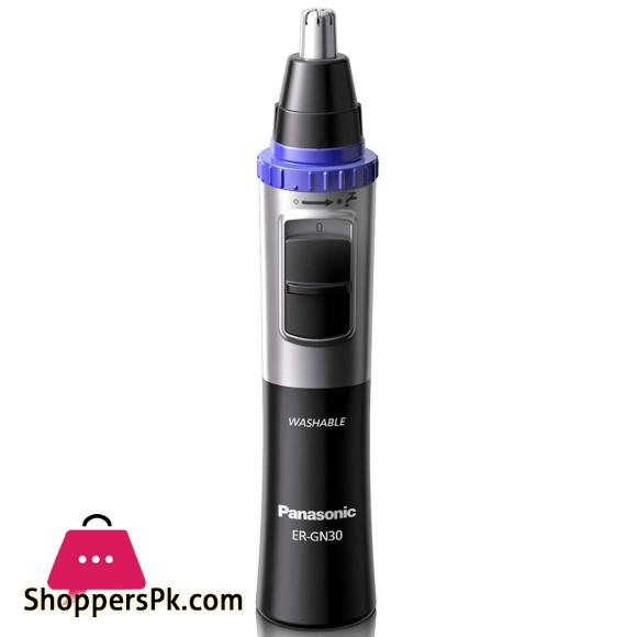 Panasonic ER-GN30-K Nose Ear n Facial Hair Trimmer Wet Dry with Vortex Cleaning System