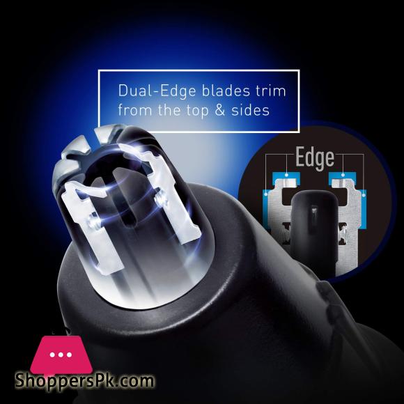 Panasonic ER-GN30-K Nose Ear n Facial Hair Trimmer Wet Dry with Vortex Cleaning System