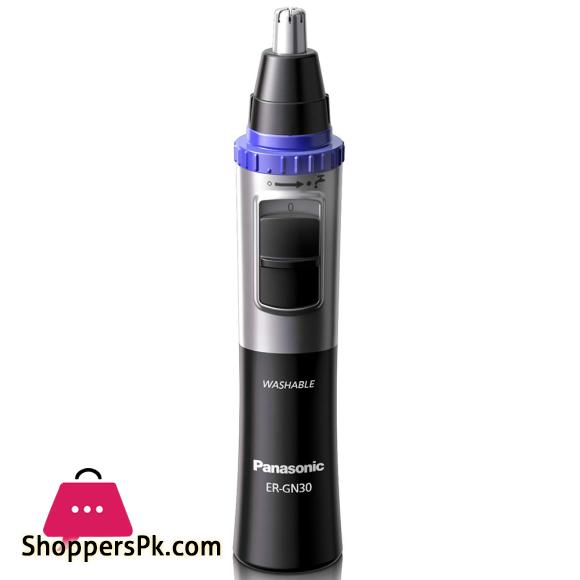 Panasonic ER-GN30-K Nose Ear n Facial Hair Trimmer Wet Dry with Vortex Cleaning System