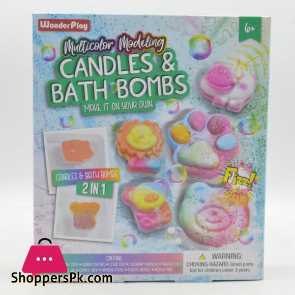 Wonder Play Multicolor Modeling Kit Create Your Own Candles And Bath Bombs