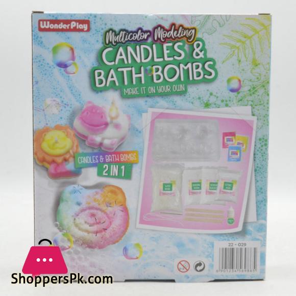 Wonder Play Multicolor Modeling Kit Create Your Own Candles And Bath Bombs