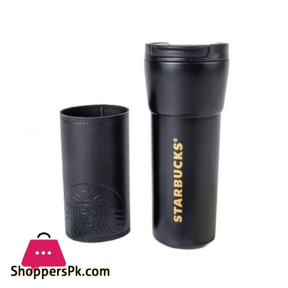 Starbucks Travel Mug With Leather Cover 473ml