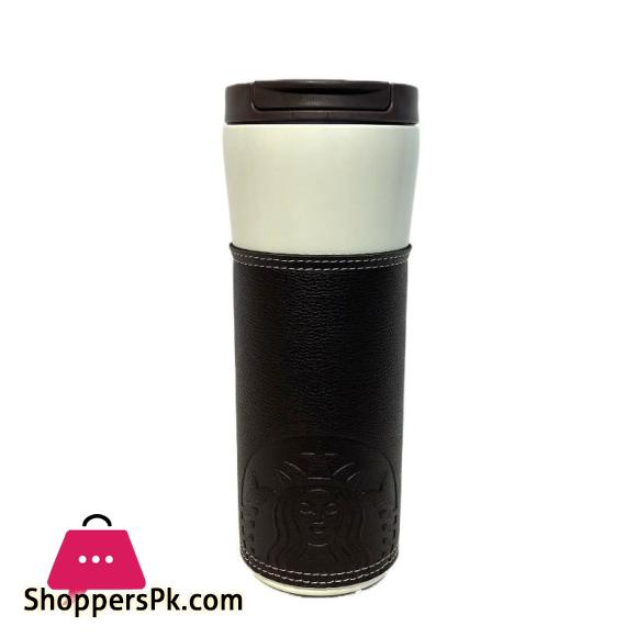 Starbucks Travel Mug With Leather Cover 473ml